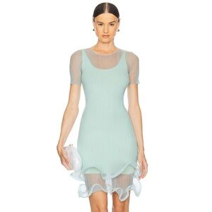 Jett Short Sleeve Mini Dress in Seafoam
SIMKHAI